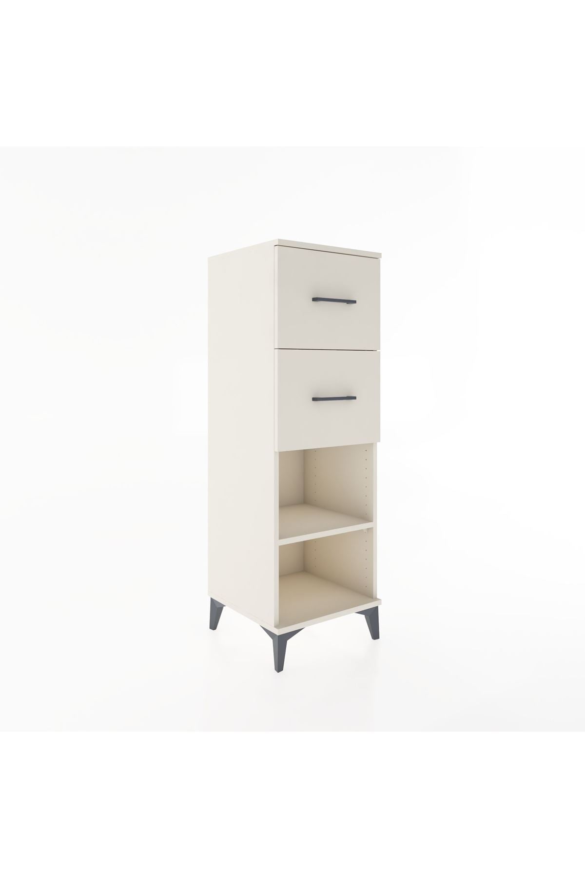 Hyperion Dolap Tek Raflı 2 Çekmeceli 44x44x134 - S49M029V1B