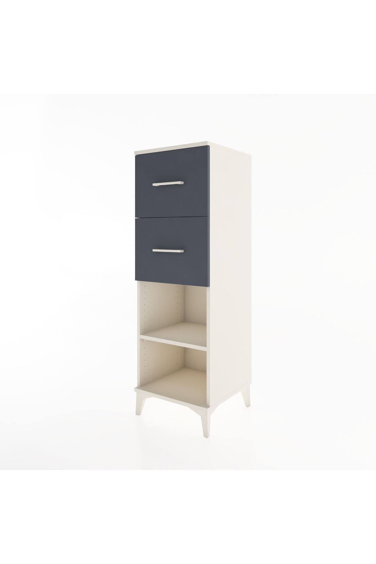 Hyperion Dolap Tek Raflı 2 Çekmeceli 44x44x134 - S49M029V2B