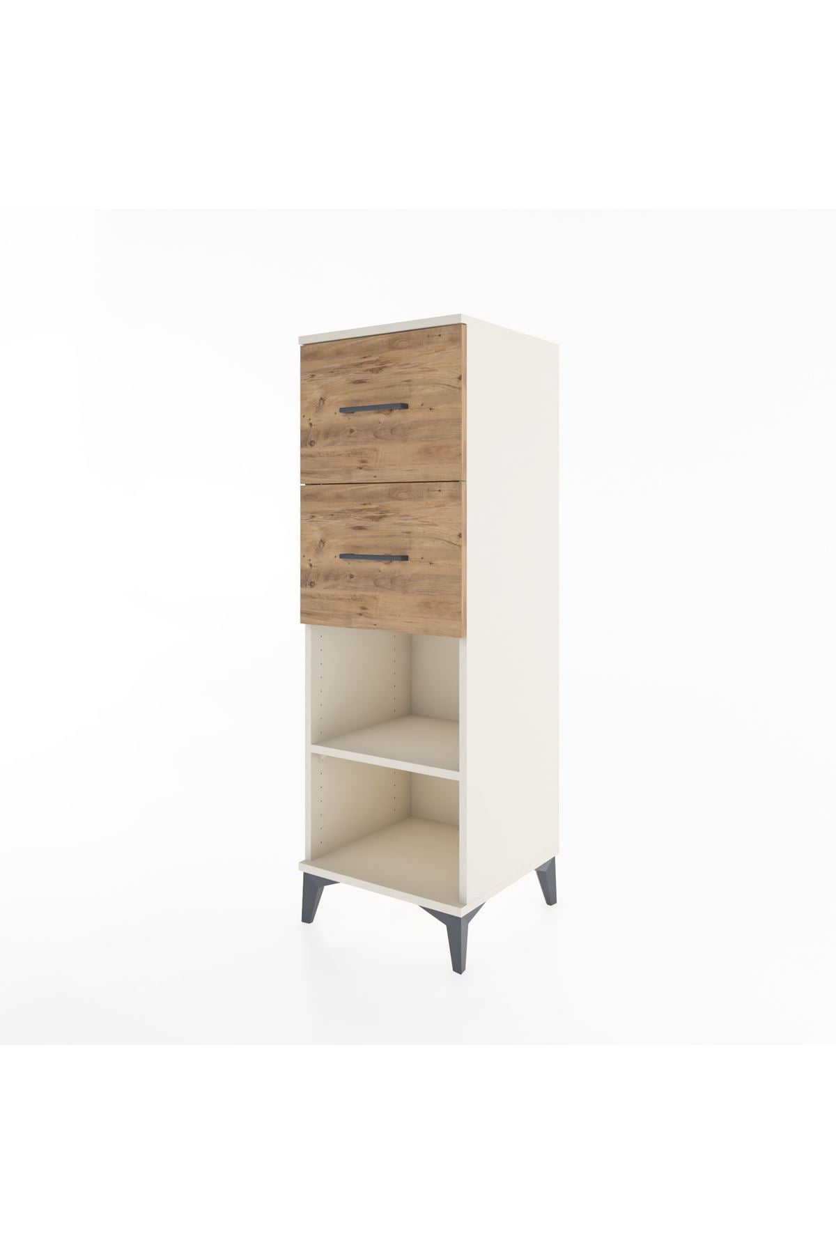 Hyperion Dolap Tek Raflı 2 Çekmeceli 44x44x134 - S49M029V3B