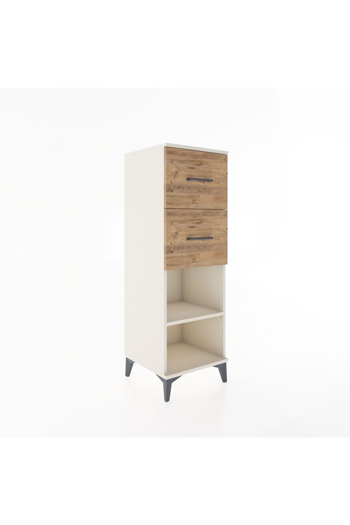 Hyperion Dolap Tek Raflı 2 Çekmeceli 44x44x134 - S49M029V3B