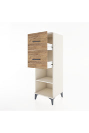 Hyperion Dolap Tek Raflı 2 Çekmeceli 44x44x134 - S49M029V3B