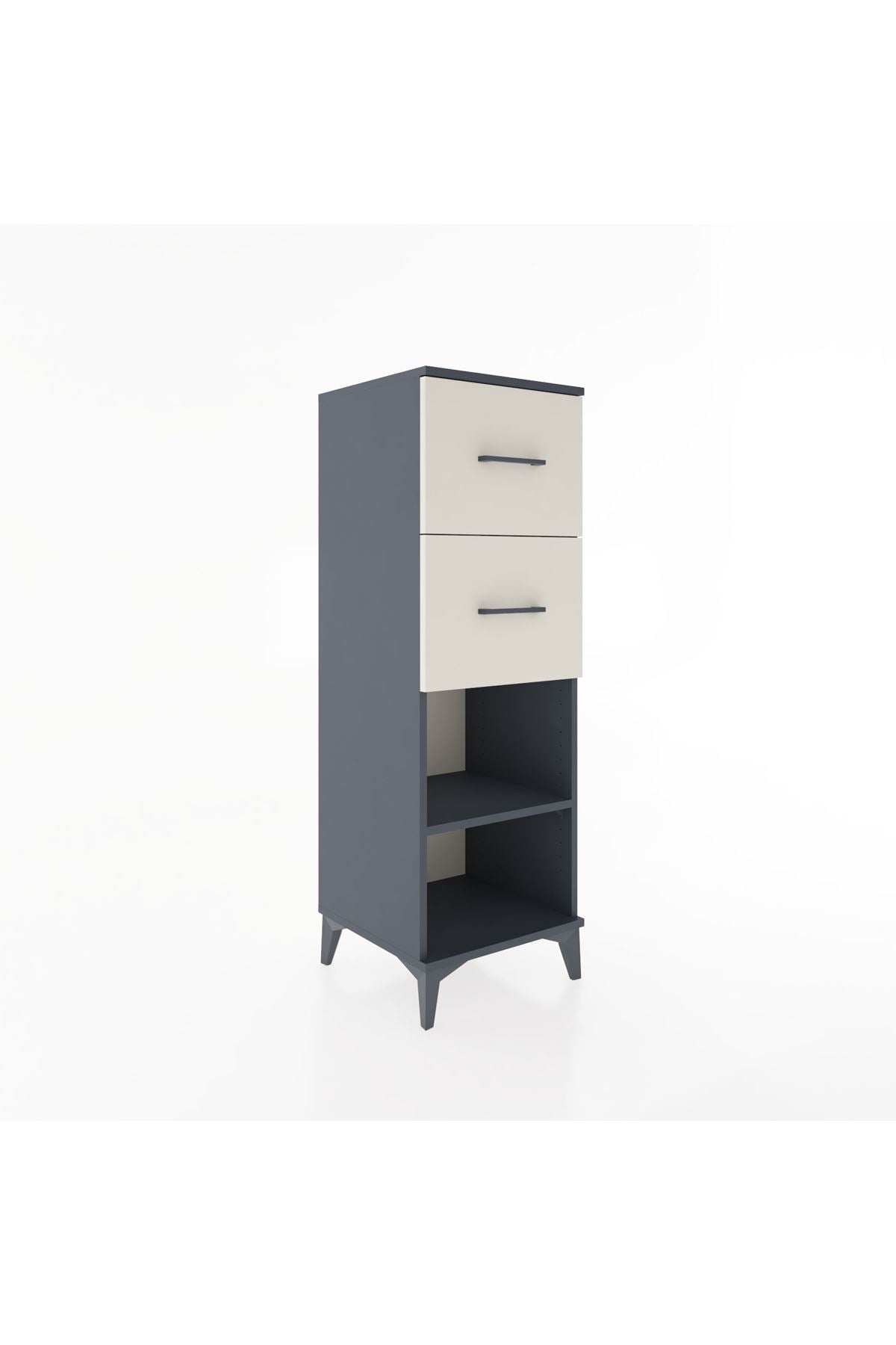 Hyperion Dolap Tek Raflı 2 Çekmeceli 44x44x134 - S49M029V4B