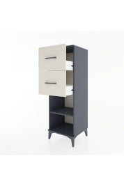 Hyperion Dolap Tek Raflı 2 Çekmeceli 44x44x134 - S49M029V4B