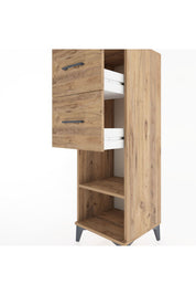Hyperion Dolap Tek Raflı 2 Çekmeceli 44x44x134 - S49M029V9B