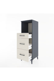 Hyperion Dolap Tek Raflı 3 Çekmeceli 44x44x134 Antrasit-Aytaşı