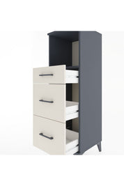 Hyperion Dolap Tek Raflı 3 Çekmeceli 44x44x134 Antrasit-Aytaşı