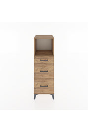 Hyperion Dolap Tek Raflı 3 Çekmeceli 44x44x134 Çam-Çam