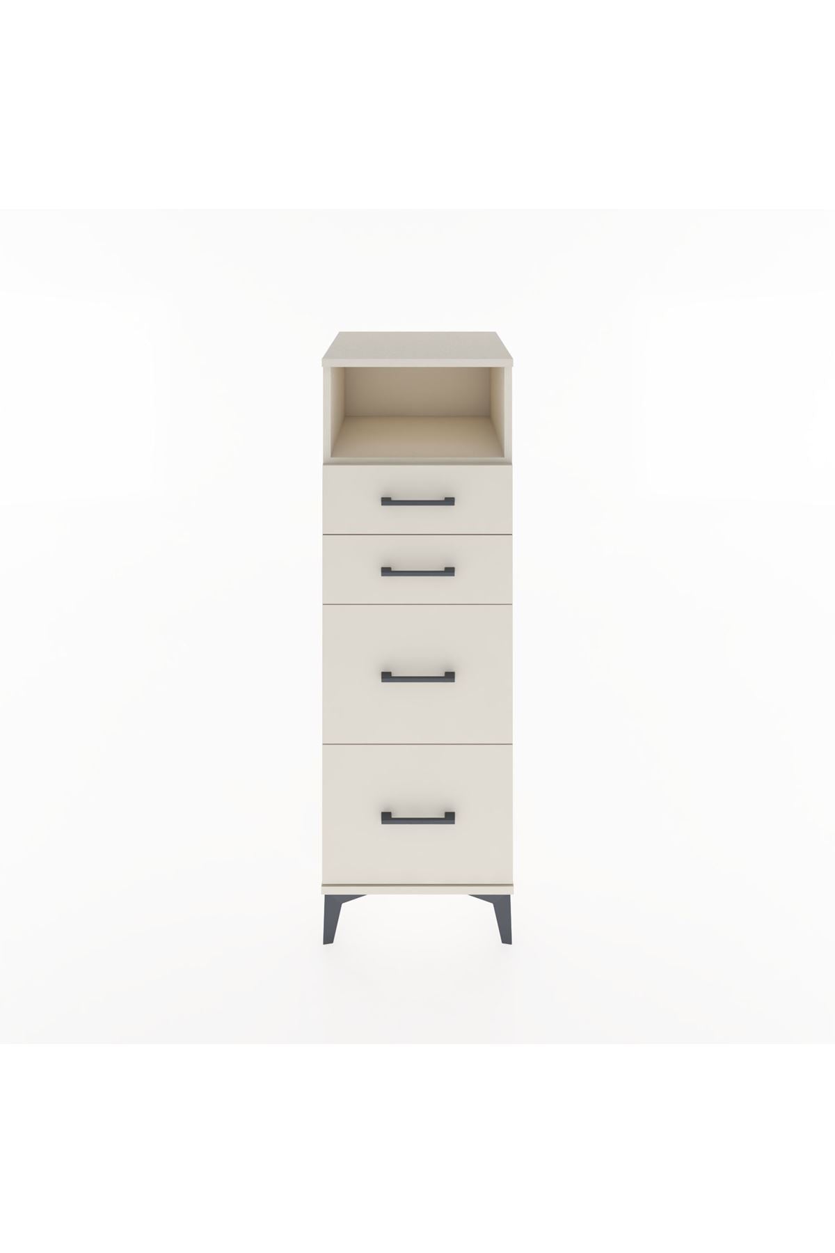 Hyperion Dolap Tek Raflı 4 Çekmeceli 44x44x134 Aytaşı-Aytaşı