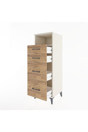 Hyperion Dolap Tek Raflı 4 Çekmeceli 44x44x134 Aytaşı-Çam