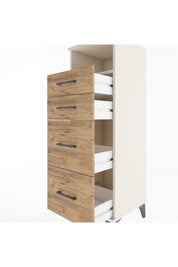 Hyperion Dolap Tek Raflı 4 Çekmeceli 44x44x134 Aytaşı-Çam