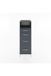 Hyperion Dolap Tek Raflı 4 Çekmeceli 44x44x134 Antrasit-Antrasit