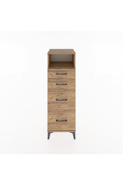 Hyperion Dolap Tek Raflı 4 Çekmeceli 44x44x134 Çam-Çam