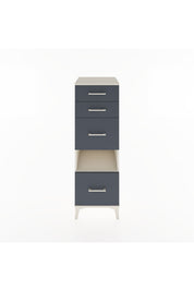 Hyperion Dolap Tek Raflı 4 Çekmeceli 44x44x134 Aytaşı-Antrasit