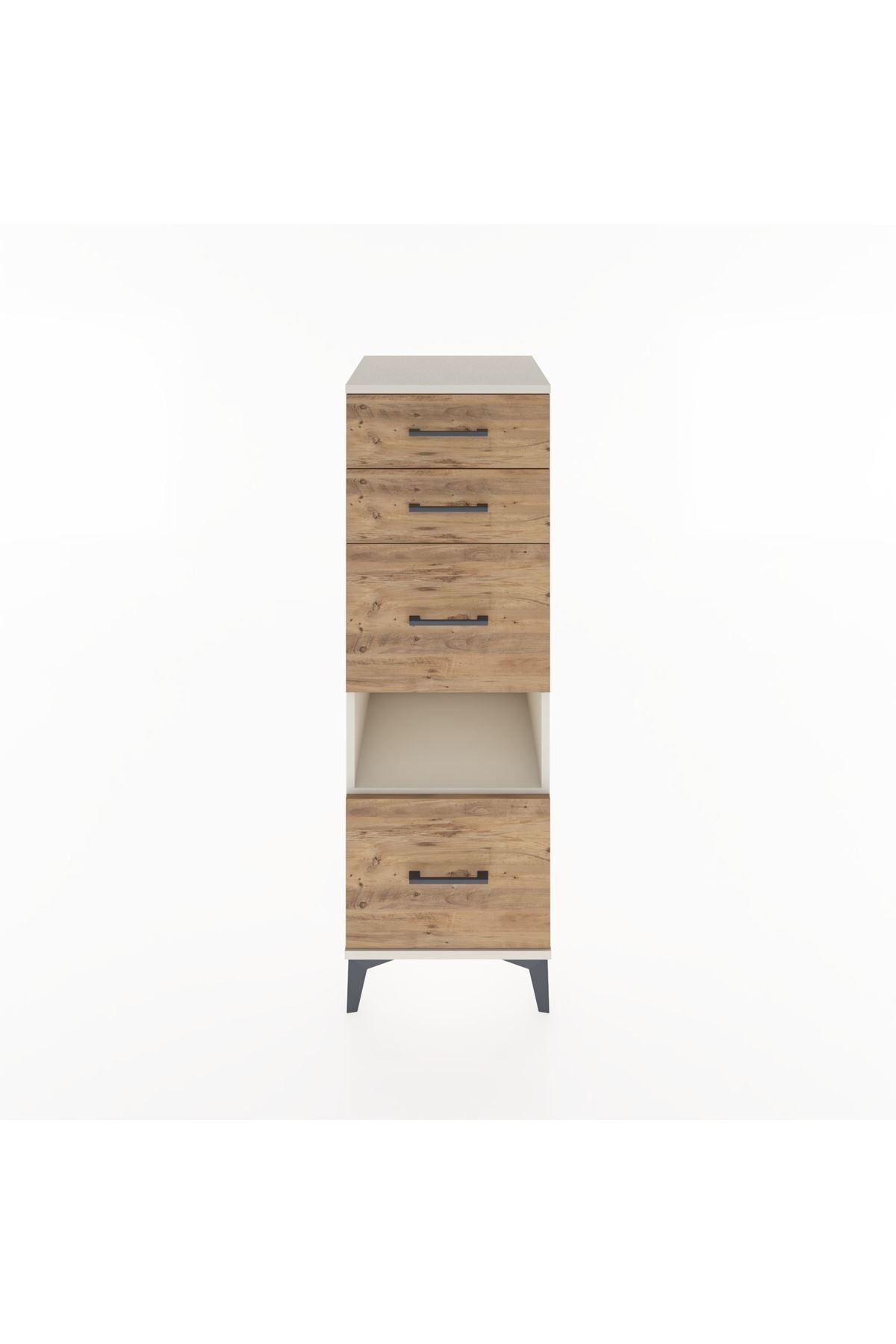 Hyperion Dolap Tek Raflı 4 Çekmeceli 44x44x134 Aytaşı-Çam