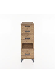 Hyperion Dolap Tek Raflı 4 Çekmeceli 44x44x134 Çam-Çam