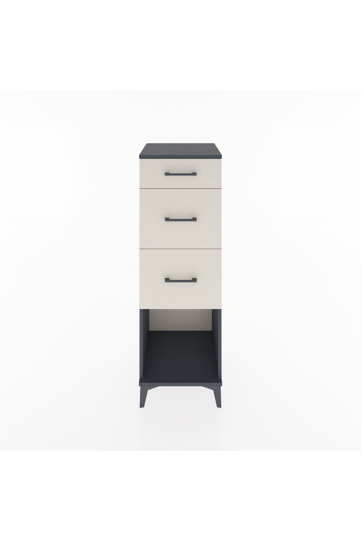 Hyperion Dolap 3 Çekmeceli 44x44x134 Antrasit-Aytaşı