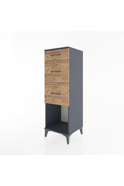 Hyperion Dolap 3 Çekmeceli 44x44x134 Antrasit-Çam