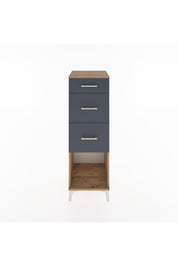 Hyperion Dolap 3 Çekmeceli 44x44x134 Çam-Antrasit