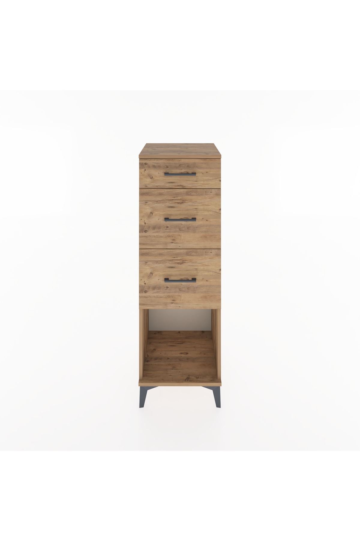 Hyperion Dolap 3 Çekmeceli 44x44x134 Çam-Çam