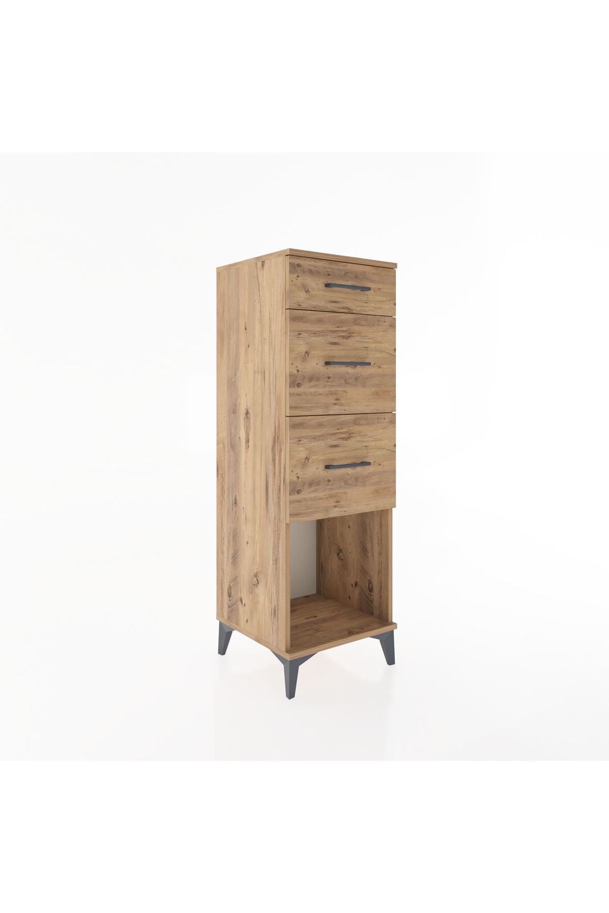 Hyperion Dolap 3 Çekmeceli 44x44x134 Çam-Çam