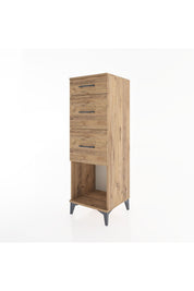 Hyperion Dolap 3 Çekmeceli 44x44x134 Çam-Çam