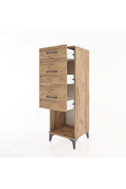 Hyperion Dolap 3 Çekmeceli 44x44x134 Çam-Çam