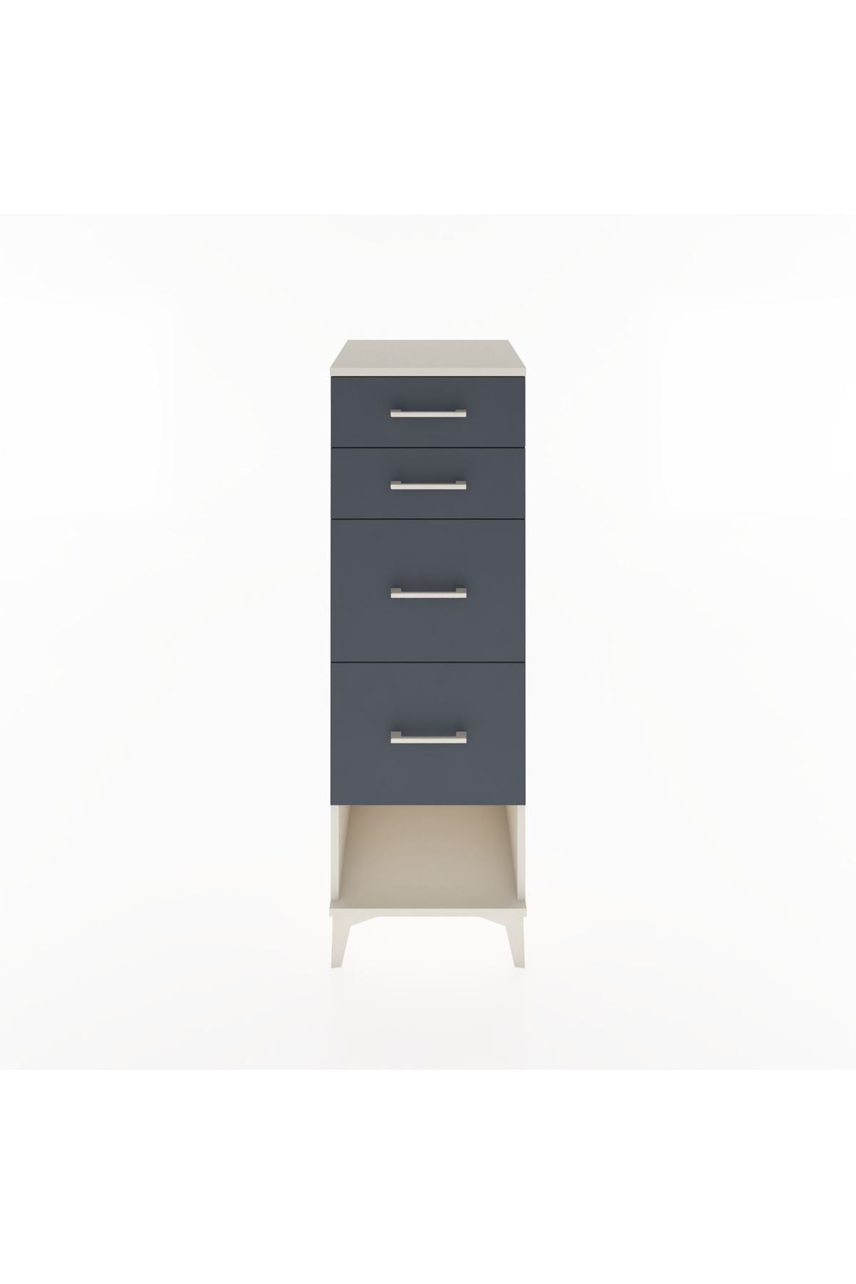 Hyperion Dolap 4 Çekmeceli 44x44x134 Aytaşı-Antrasit