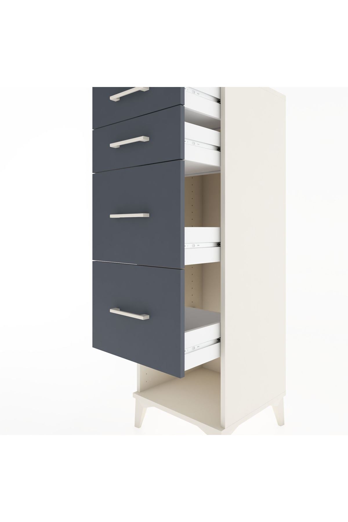 Hyperion Dolap 4 Çekmeceli 44x44x134 Aytaşı-Antrasit