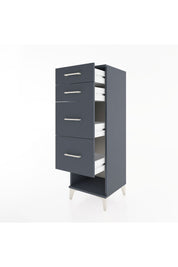 Hyperion Dolap 4 Çekmeceli 44x44x134 Antrasit-Antrasit