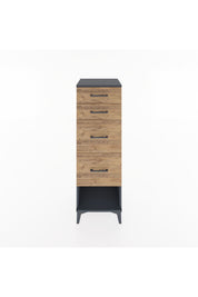 Hyperion Dolap 4 Çekmeceli 44x44x134 Antrasit-Çam