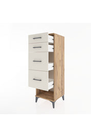 Hyperion Dolap 4 Çekmeceli 44x44x134 Çam-Aytaşı