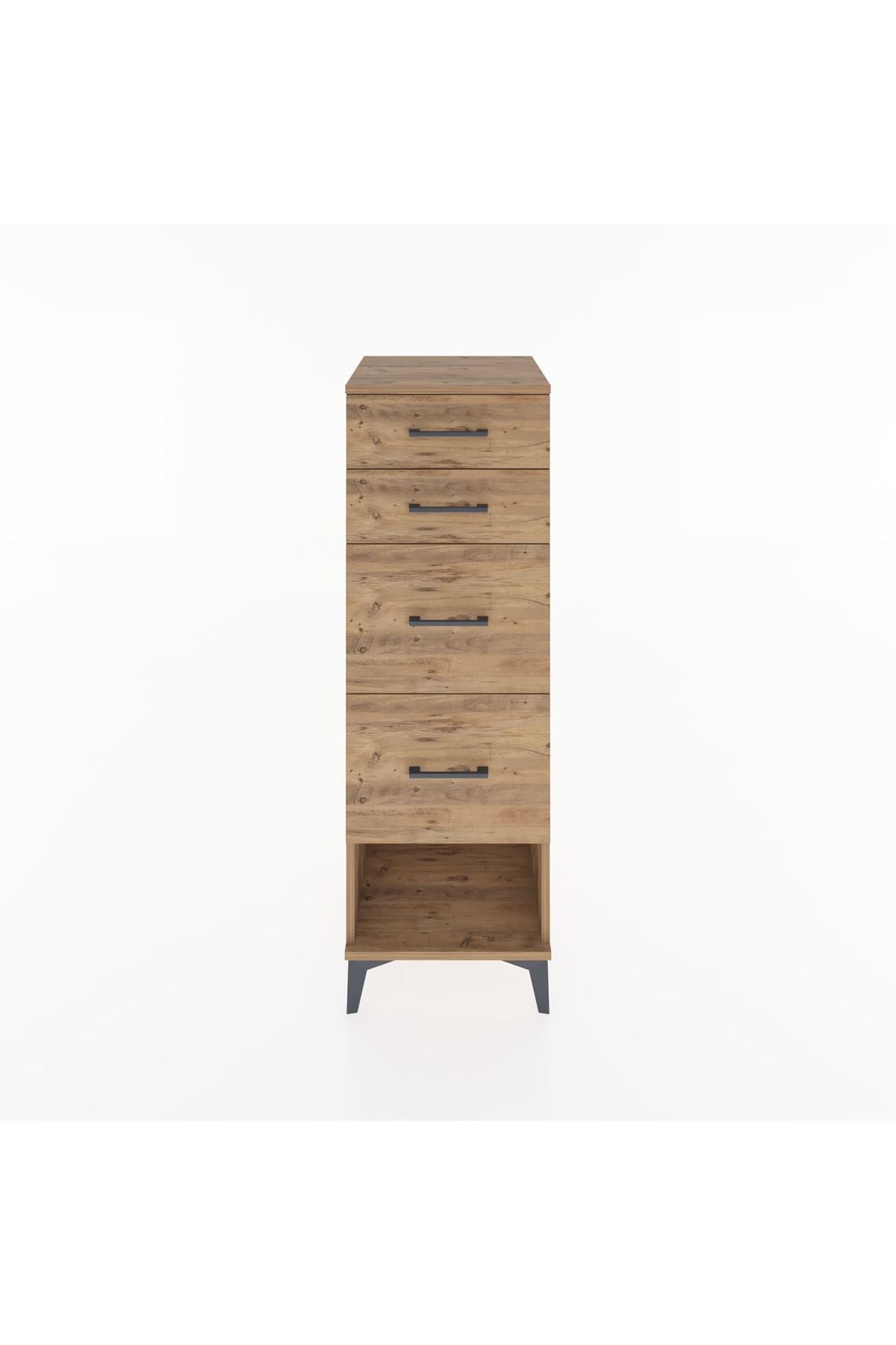 Hyperion Dolap 4 Çekmeceli 44x44x134 Çam-Çam