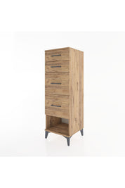Hyperion Dolap 4 Çekmeceli 44x44x134 Çam-Çam