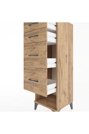 Hyperion Dolap 4 Çekmeceli 44x44x134 Çam-Çam