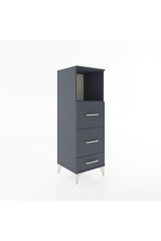 Hyperion Dolap Tek Raflı 3 Çekmeceli 44x44x134 Antrasit-Antrasit