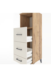 Hyperion Dolap Tek Raflı 3 Çekmeceli 44x44x134 Çam-Aytaşı