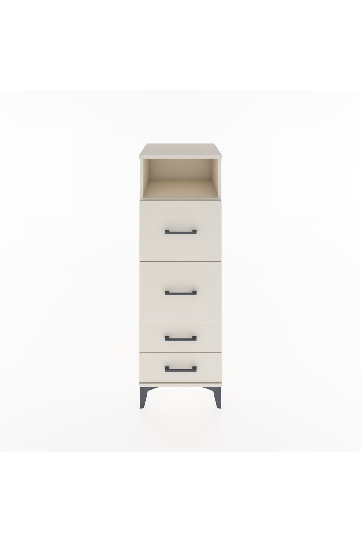 Hyperion Dolap Tek Raflı 4 Çekmeceli 44x44x134 Aytaşı-Aytaşı