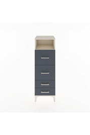 Hyperion Dolap Tek Raflı 4 Çekmeceli 44x44x134 Aytaşı-Antrasit