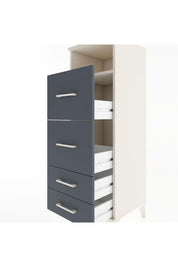 Hyperion Dolap Tek Raflı 4 Çekmeceli 44x44x134 Aytaşı-Antrasit