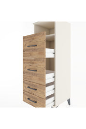 Hyperion Dolap Tek Raflı 4 Çekmeceli 44x44x134 Aytaşı-Çam