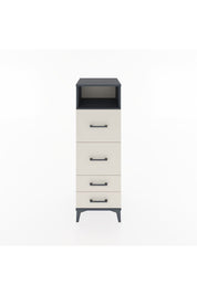 Hyperion Dolap Tek Raflı 4 Çekmeceli 44x44x134 Antrasit-Aytaşı