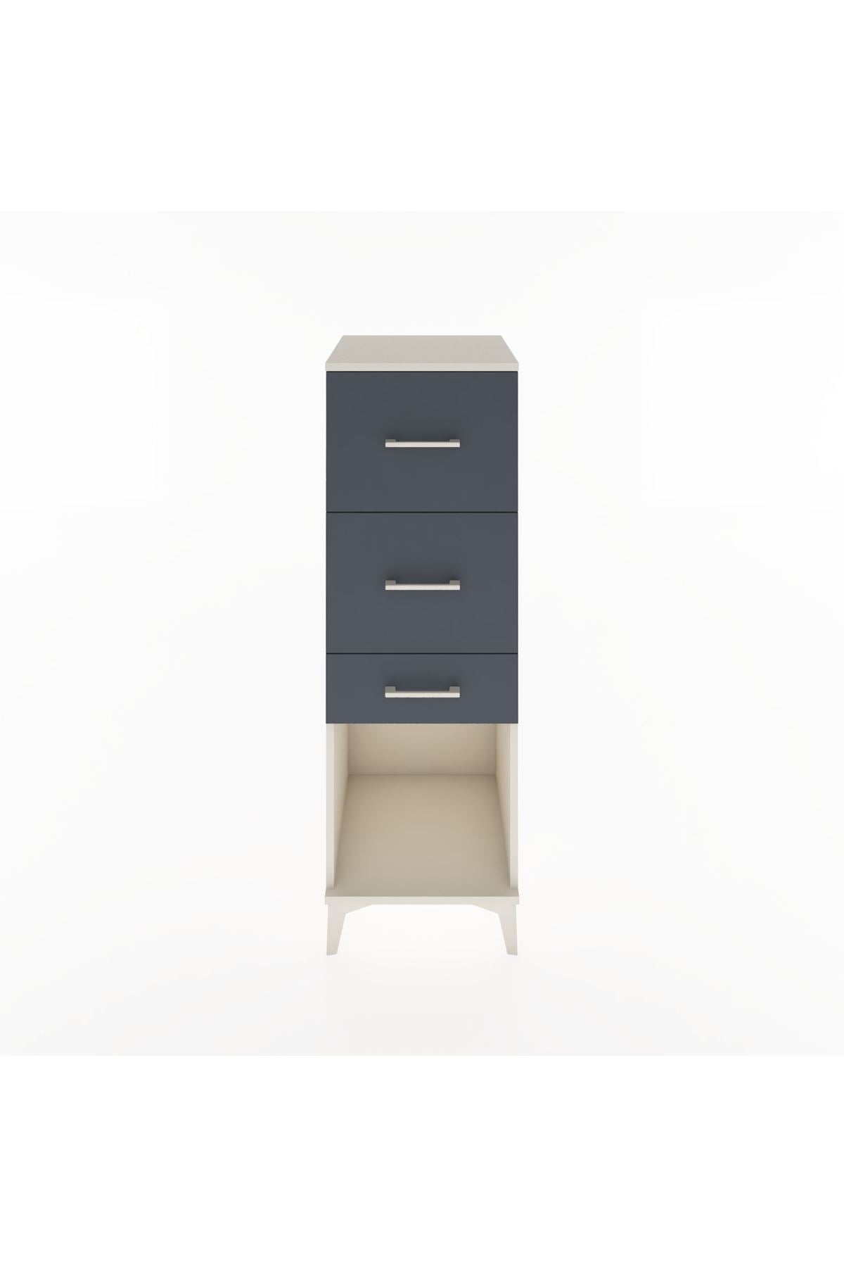 Hyperion Dolap 3 Çekmeceli 44x44x134 Aytaşı-Antrasit