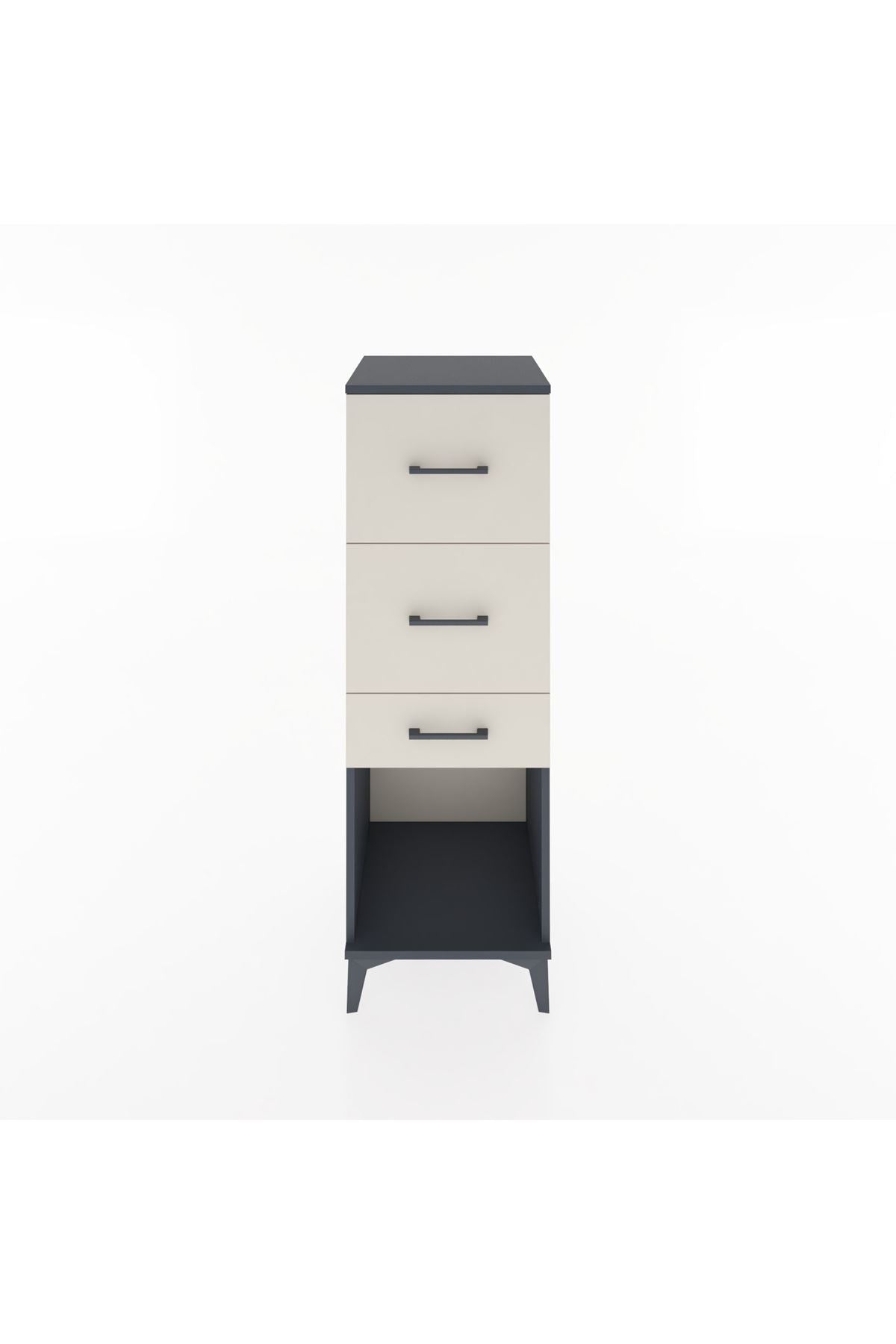 Hyperion Dolap 3 Çekmeceli 44x44x134 Antrasit-Aytaşı