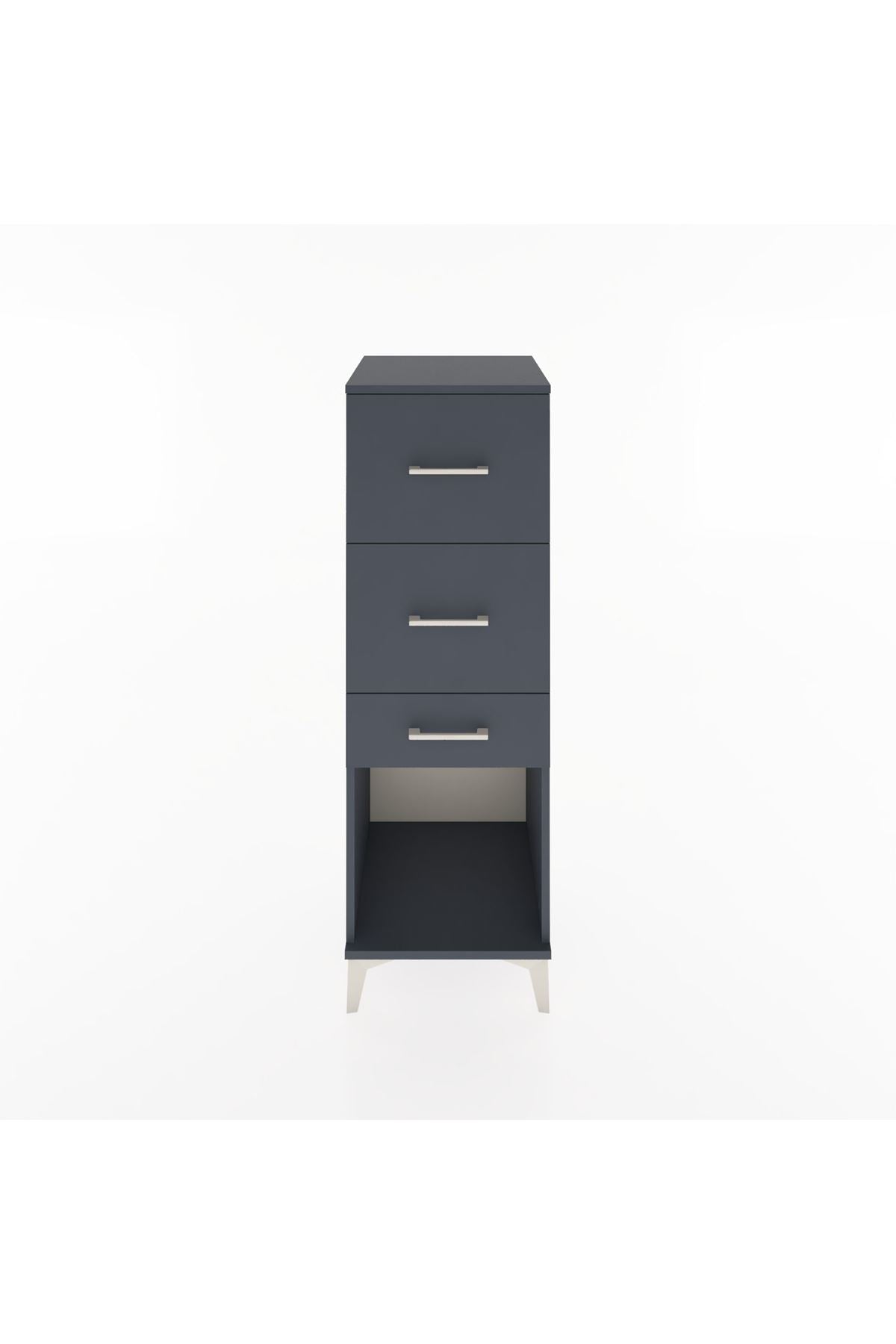 Hyperion Dolap 3 Çekmeceli 44x44x134 Antrasit-Antrasit