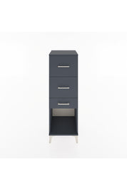 Hyperion Dolap 3 Çekmeceli 44x44x134 Antrasit-Antrasit