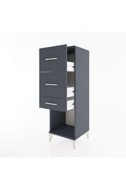 Hyperion Dolap 3 Çekmeceli 44x44x134 Antrasit-Antrasit