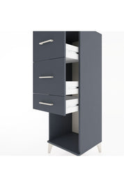Hyperion Dolap 3 Çekmeceli 44x44x134 Antrasit-Antrasit