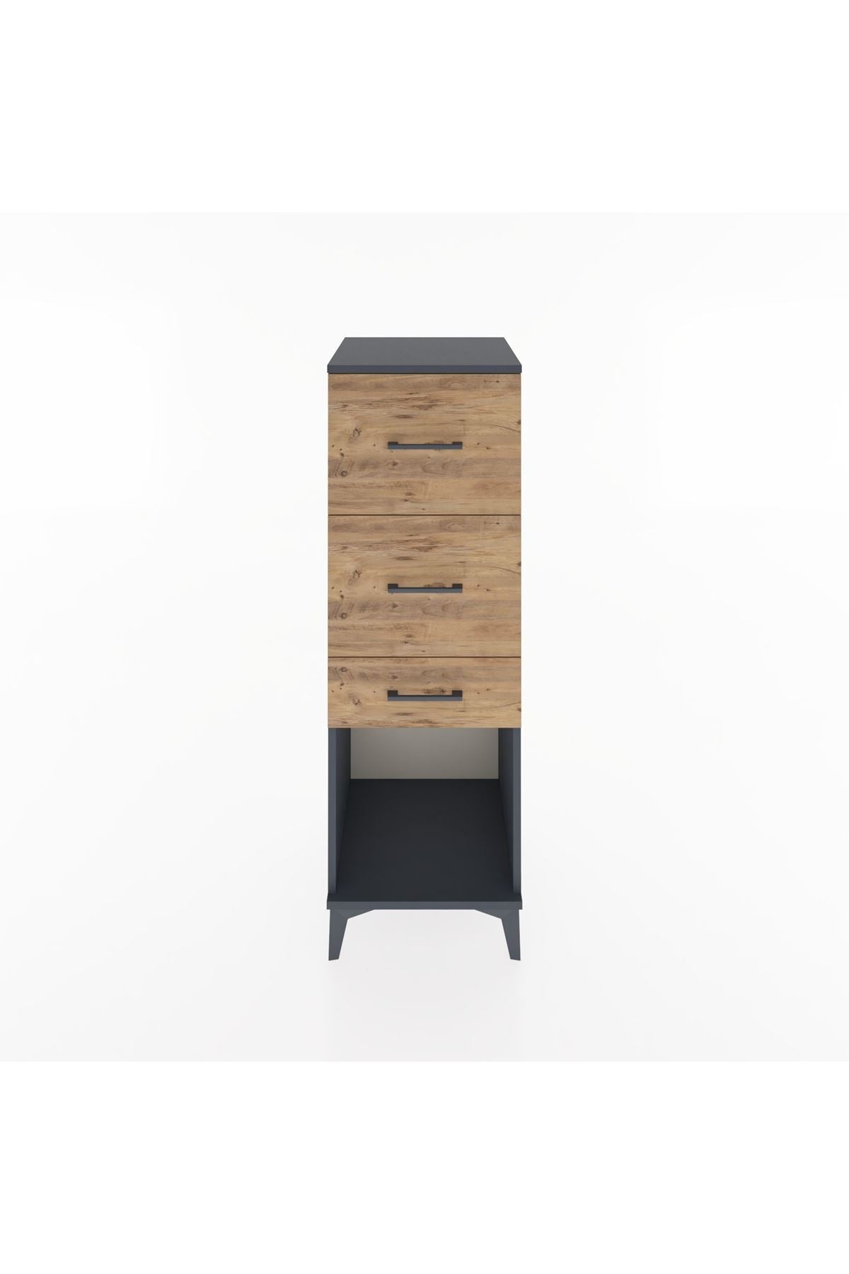 Hyperion Dolap 3 Çekmeceli 44x44x134 Antrasit-Çam