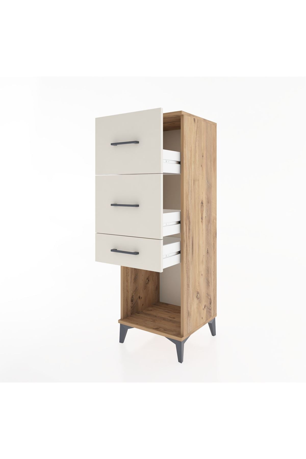Hyperion Dolap 3 Çekmeceli 44x44x134 Çam-Aytaşı
