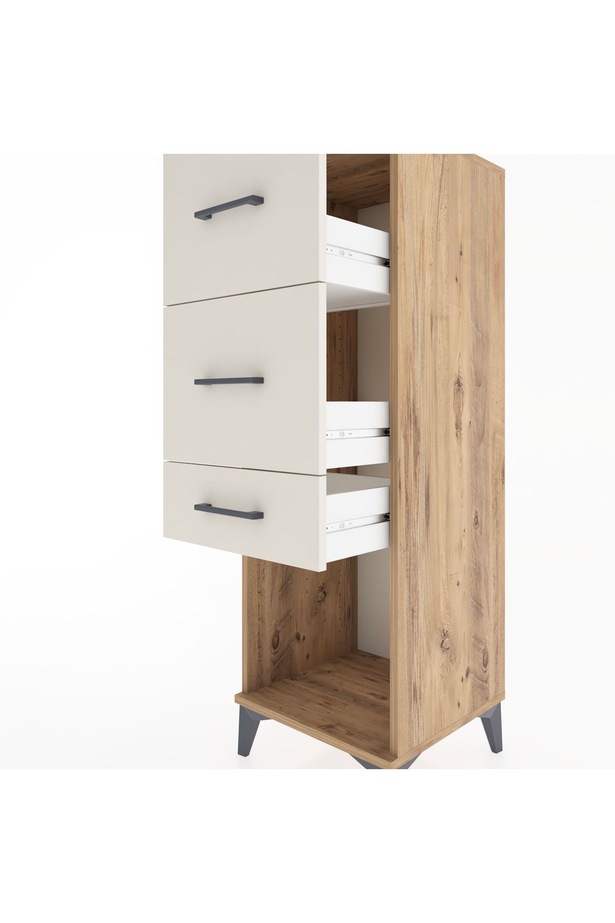 Hyperion Dolap 3 Çekmeceli 44x44x134 Çam-Aytaşı